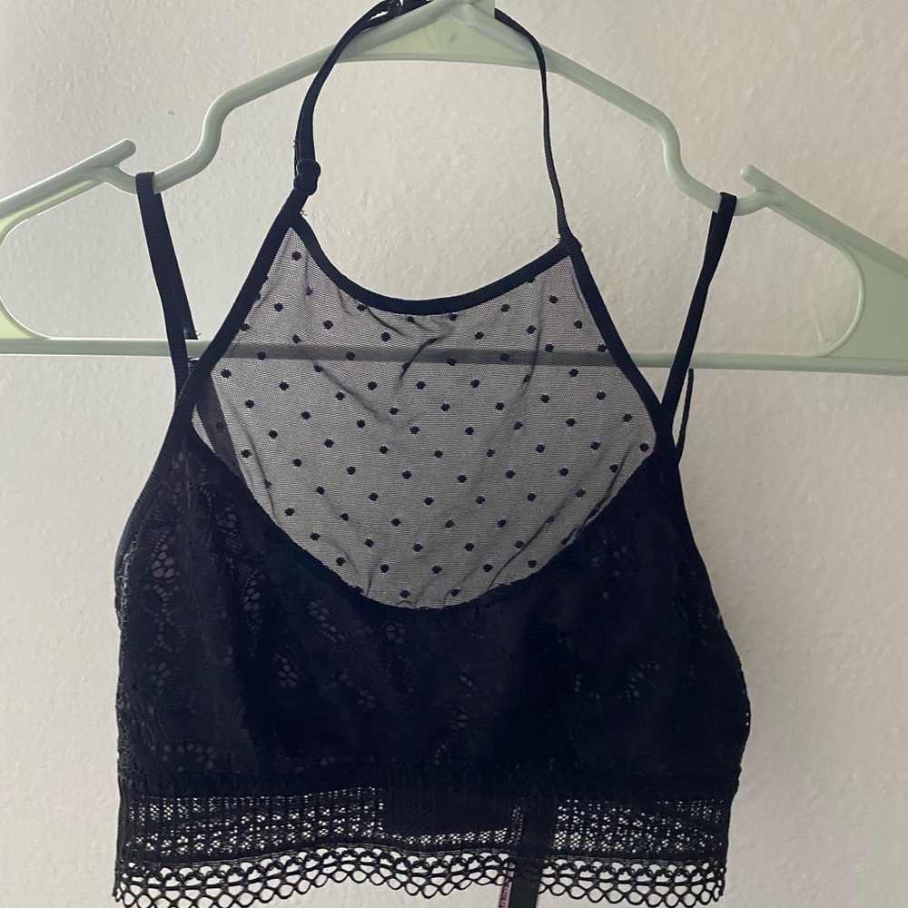 Lacy mesh bralette from PINK VS 🖤🖤🖤